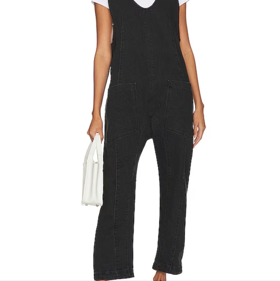 We The Free High Roller Jumpsuit in Mineral Black Free People - Picture 4 of 7